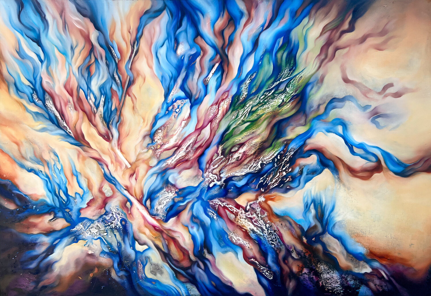 Coming back to life Marjan Fahimi Original painting for sale