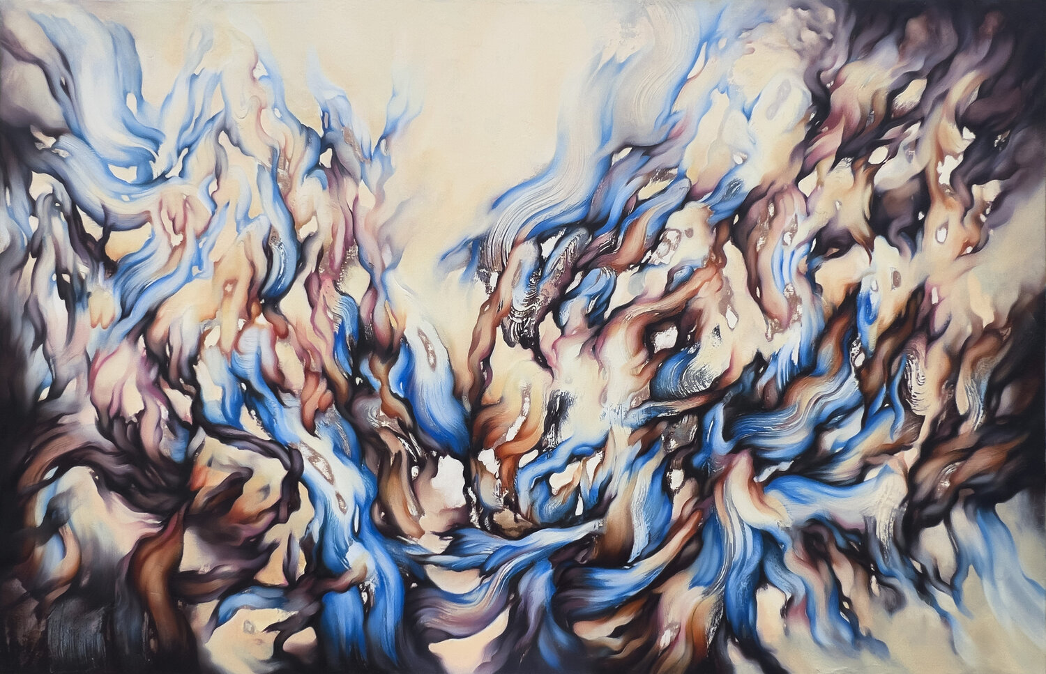 The Battlefield Marjan Fahimi Original painting for sale