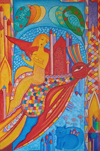 Whimsical Tale by Van Hovak, Painting for Sale on Select