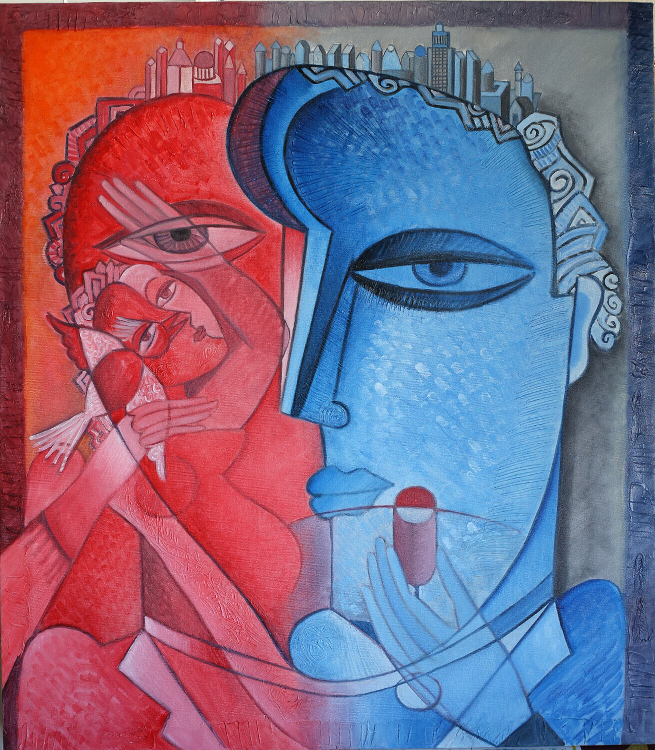 Summer Night in LA Van Hovak Original painting for sale