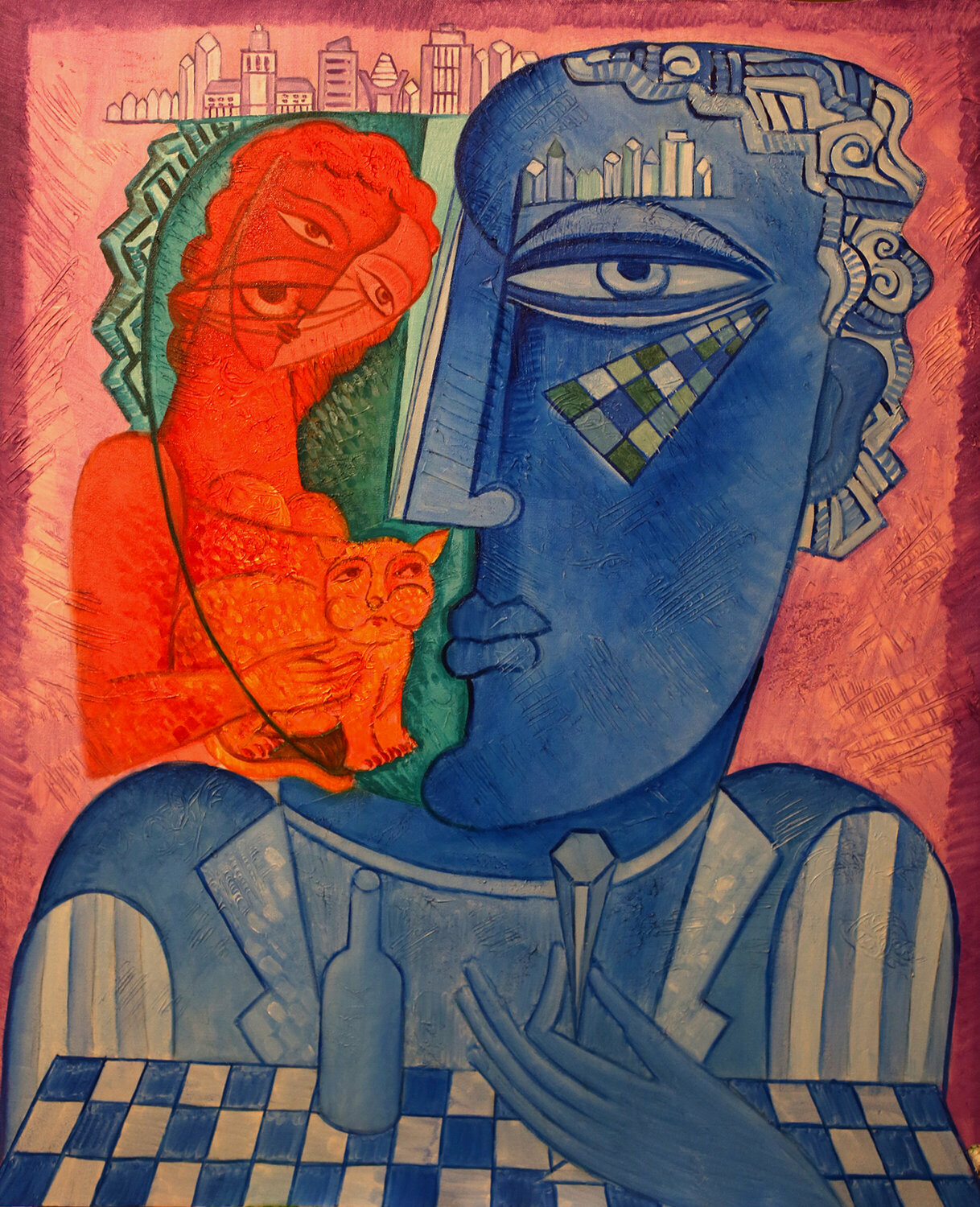 My Family Van Hovak Original painting for sale