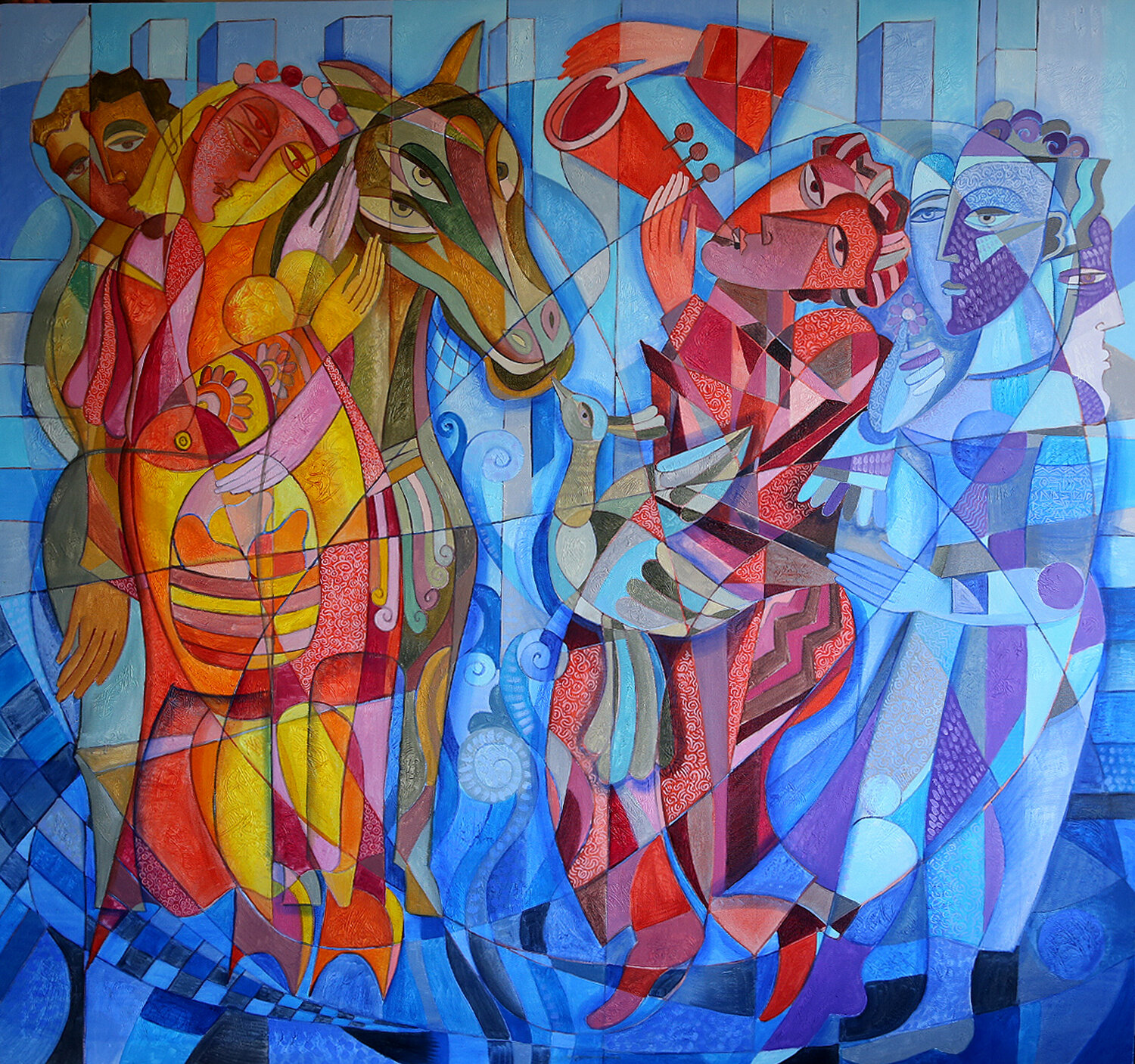 Circus Van Hovak Original painting for sale