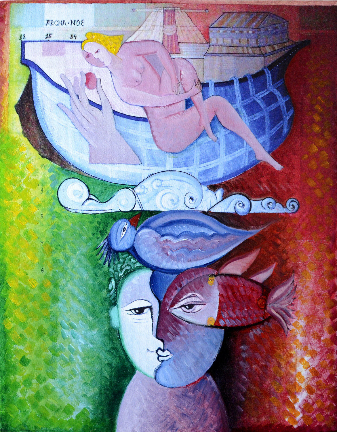 Traveler's dream Van Hovak Original painting for sale
