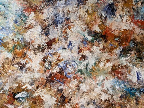 Deep  mosaïc colors by Nicole Caron, Painting for Sale on Select