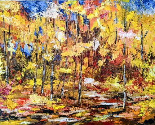 Souvenirs d'automne by Nicole Caron, Painting for Sale on Select