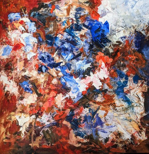 Rafales d'automne by Nicole Caron, Painting for Sale on Select