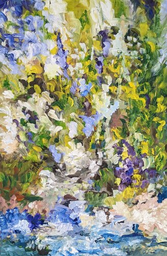Floral acidulé IV by Nicole Caron, Painting for Sale on Select