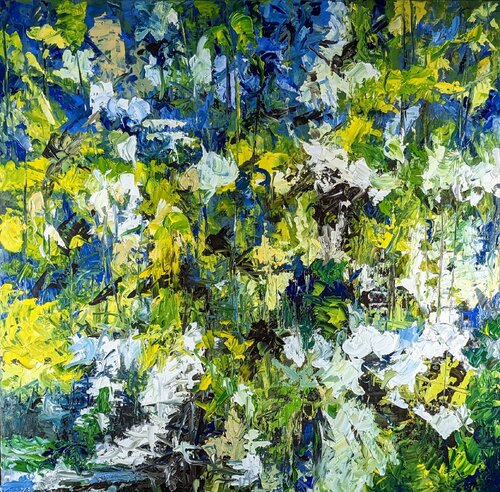 La ligne des arbres by Nicole Caron, Painting for Sale on Select