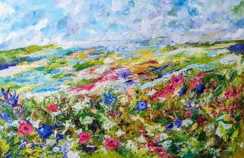 Another floral day by Nicole Caron, Painting for Sale on Select