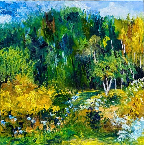 La petite vallée by Nicole Caron, Painting for Sale on Select
