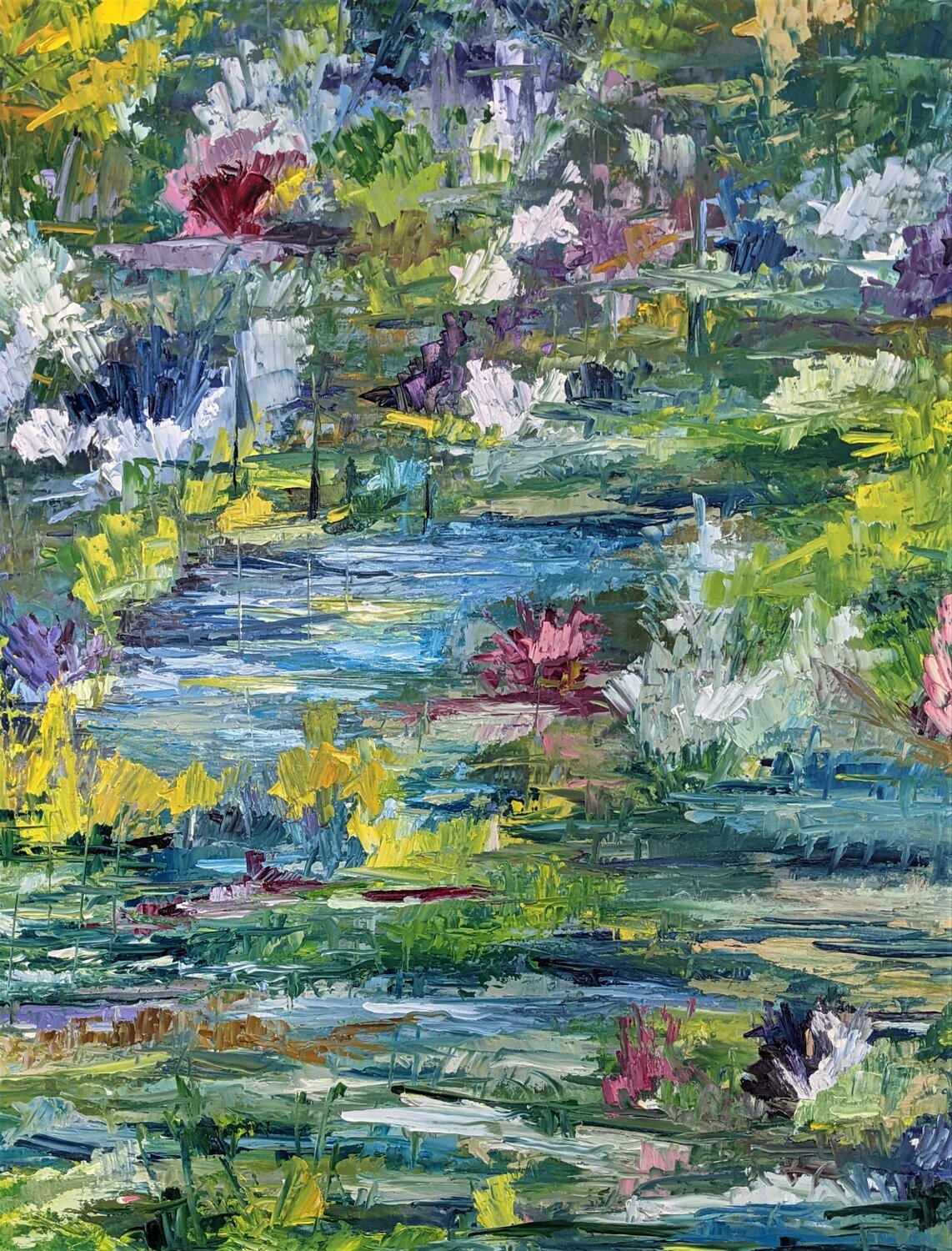 Victoria's Garden Nicole Caron Original painting for sale