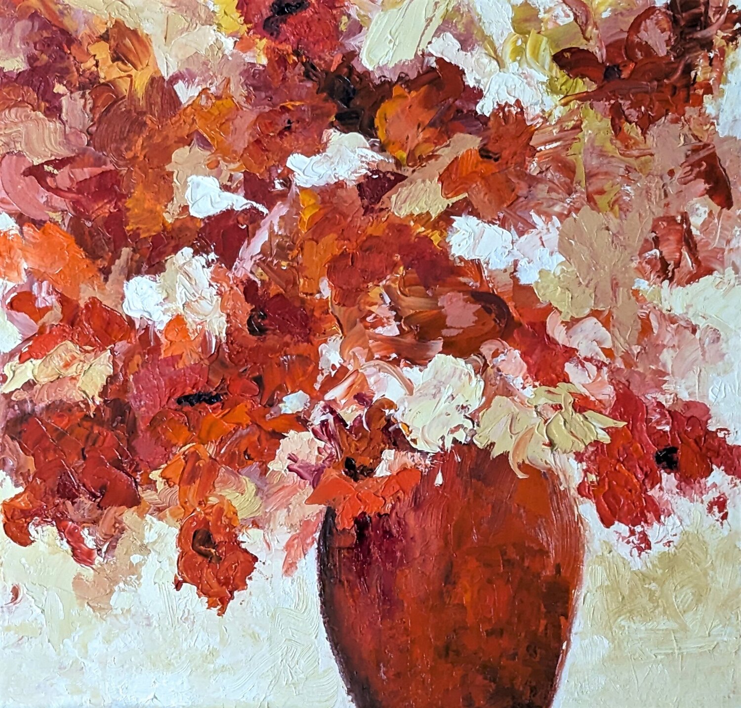 Le goût du bonheur Nicole Caron Original painting for sale