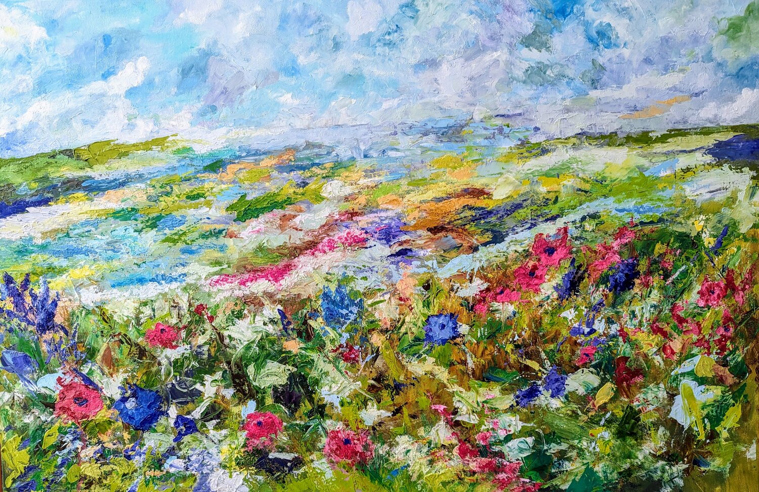 Another floral day Nicole Caron Original painting for sale