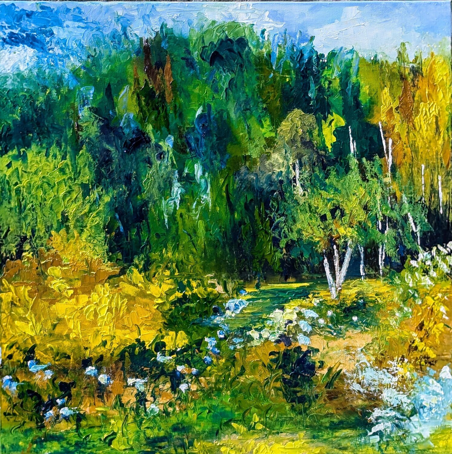 La petite vallée Nicole Caron Original painting for sale