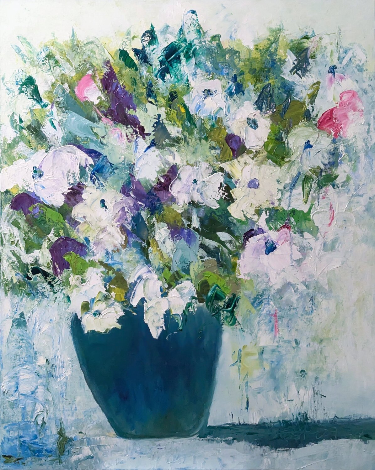 Le temps qui passe Nicole Caron Original painting for sale