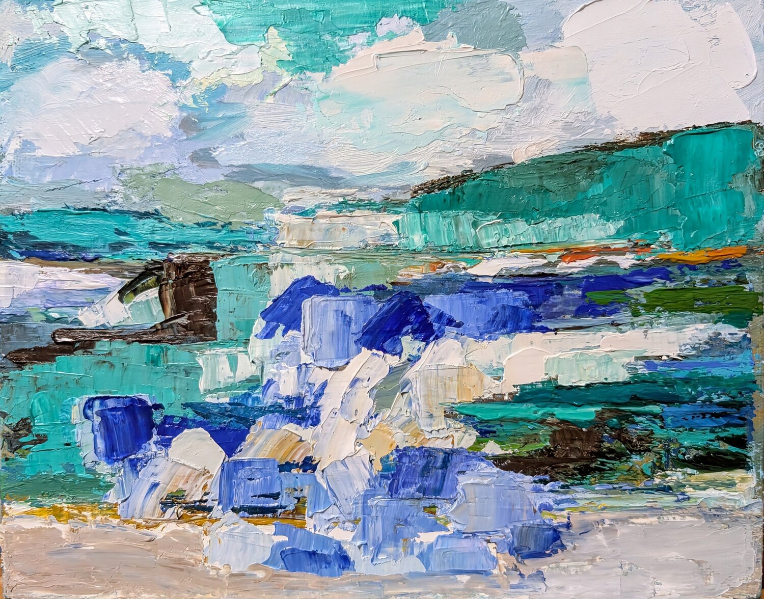 Embâcle Nicole Caron Original painting for sale