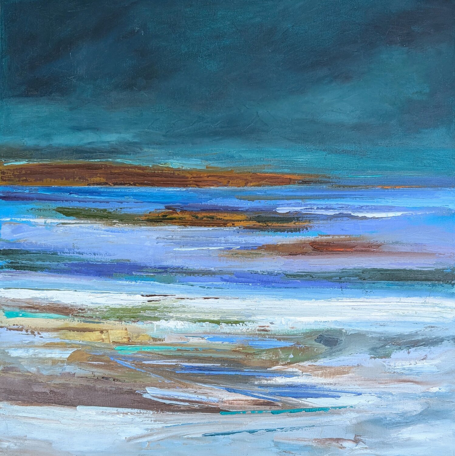 Fragments marins Nicole Caron Original painting for sale