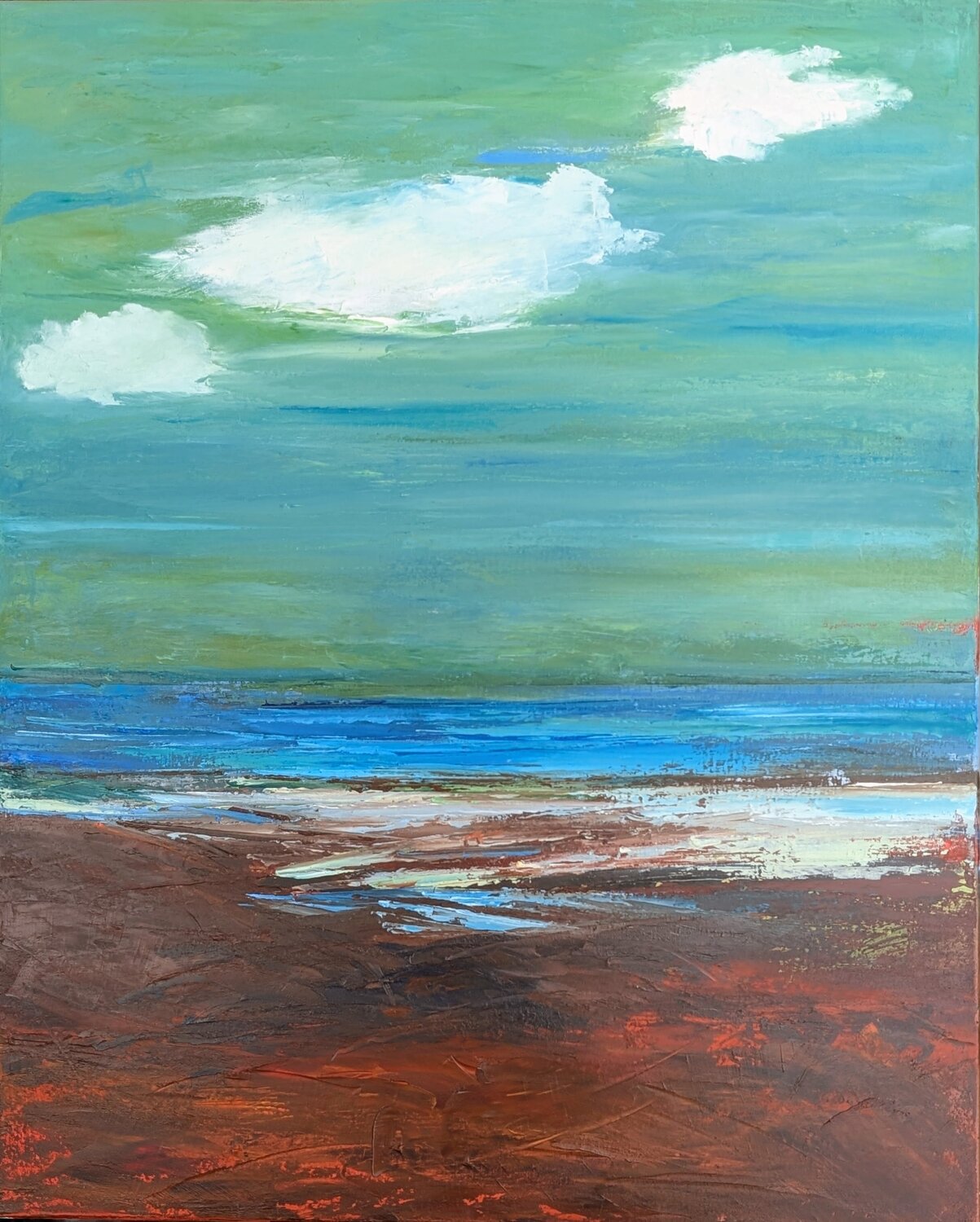 Les nuages qui passent Nicole Caron Original painting for sale