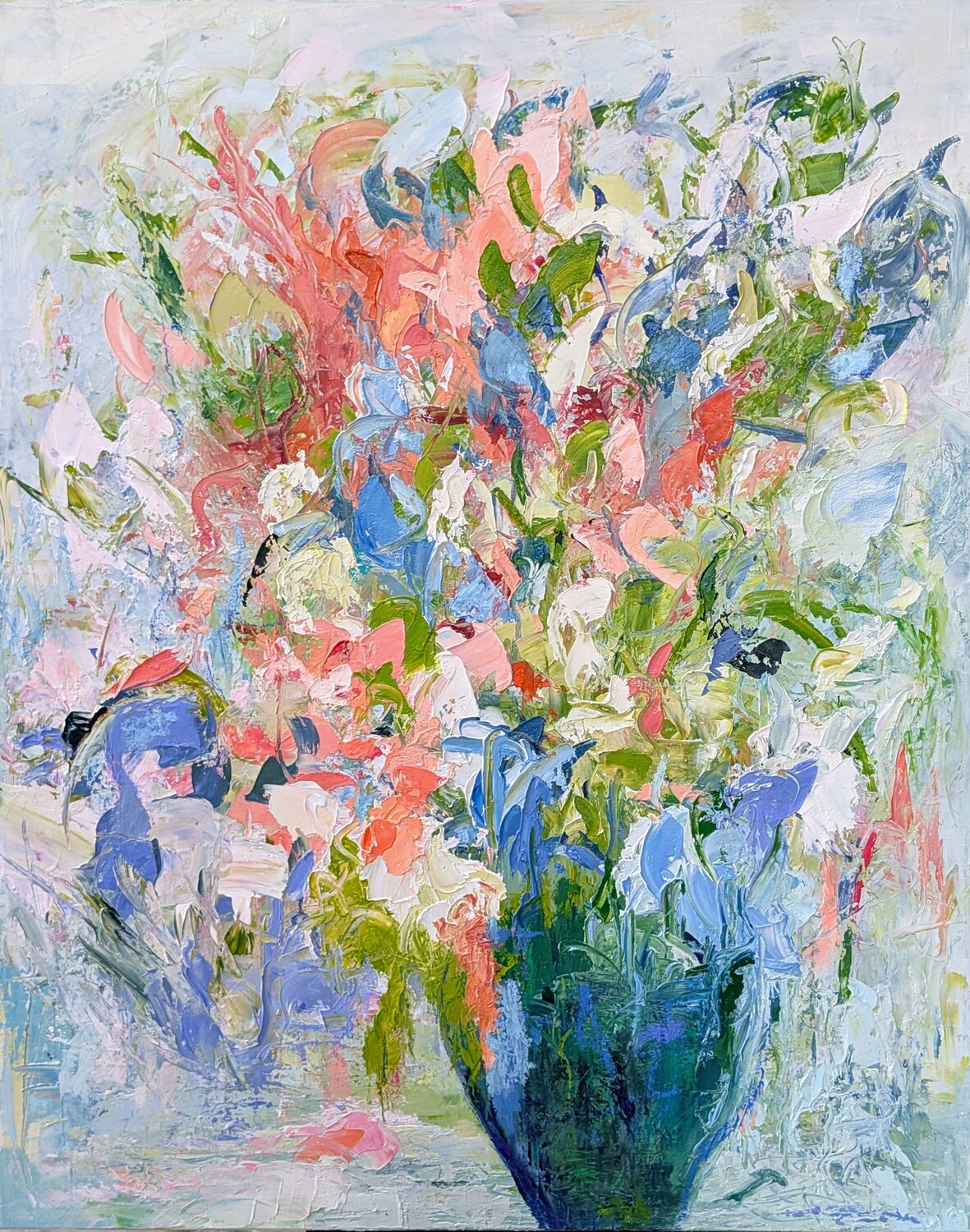 L'équilibre imparfait Nicole Caron Original painting for sale