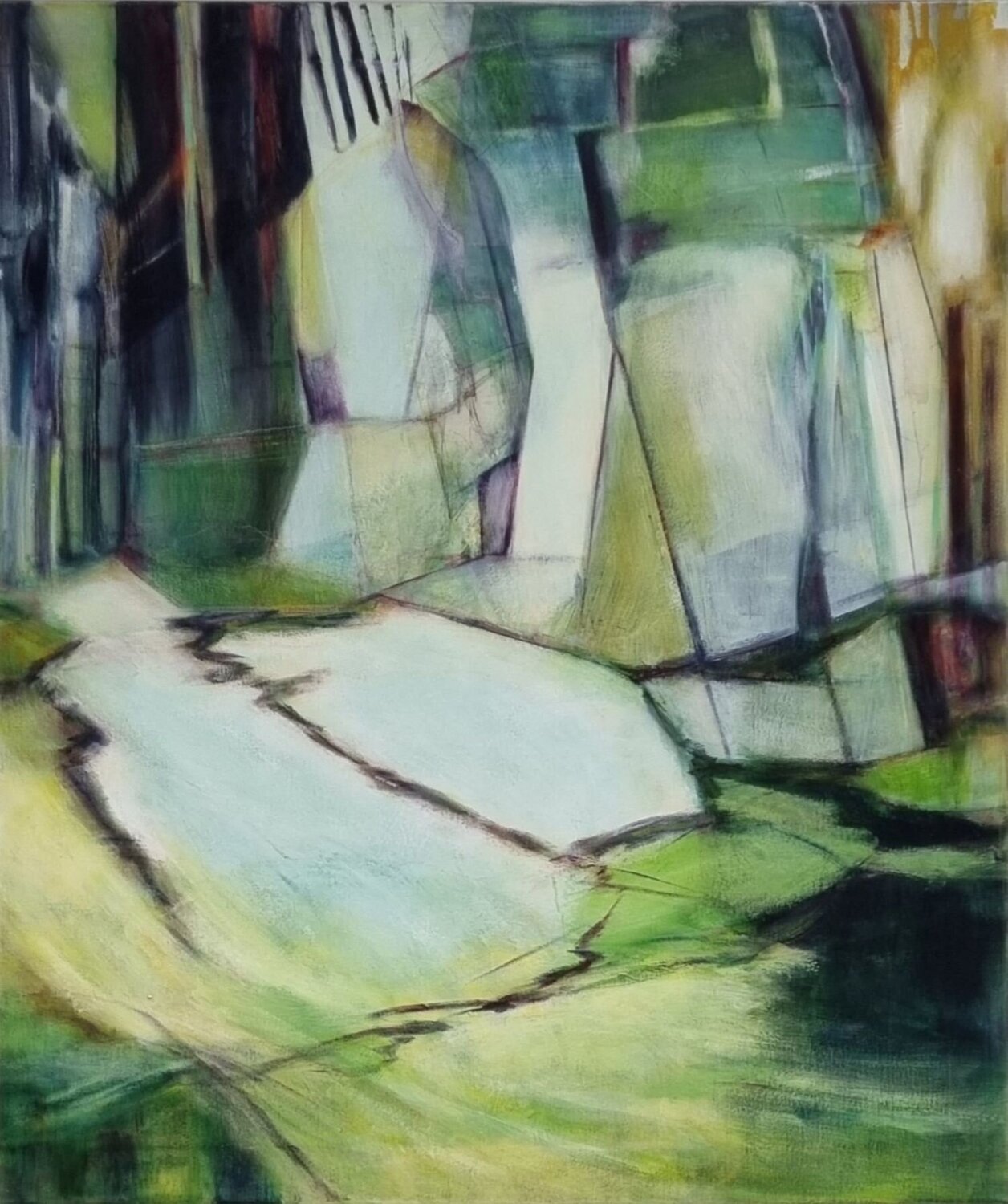 On the road Bea Evers Original painting for sale