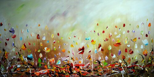 Dancing flowers by Gena, Painting for Sale on Select