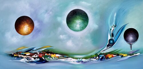 Deep stream by Gena, Painting for Sale on Select