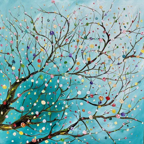Colorful Blossom by Gena, Painting for Sale on Select