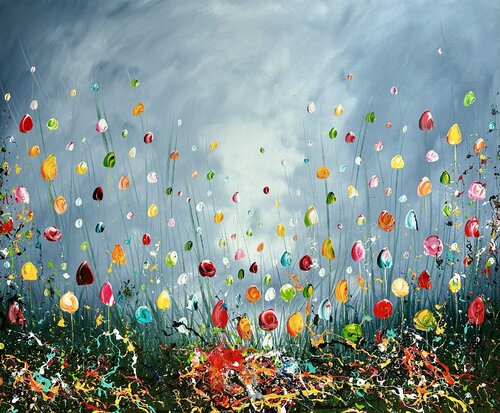 Flowers. by Gena, Painting for Sale on Select