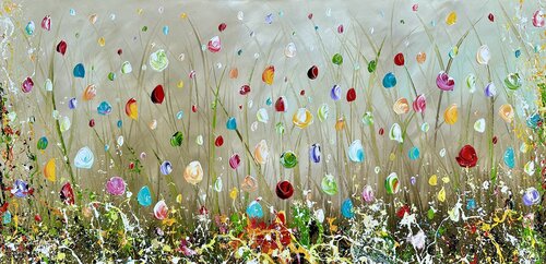 Royal Flowers. by Gena, Painting for Sale on Select