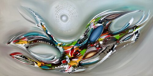 Waves of the future.. by Gena, Painting for Sale on Select