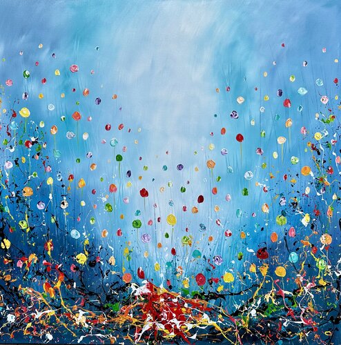 Flowers 3D. by Gena, Painting for Sale on Select