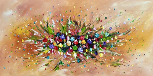 Flowers 3D… by Gena, Painting for Sale on Select