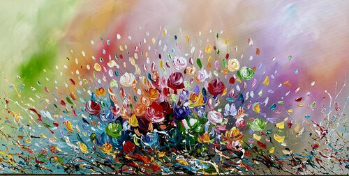 Summer Flowers. by Gena, Painting for Sale on Select
