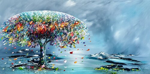 Blue Dream. by Gena, Painting for Sale on Select