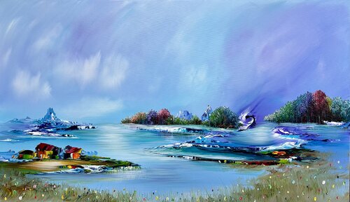 New World.. by Gena, Painting for Sale on Select