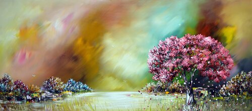 Lonely tree by Gena, Painting for Sale on Select