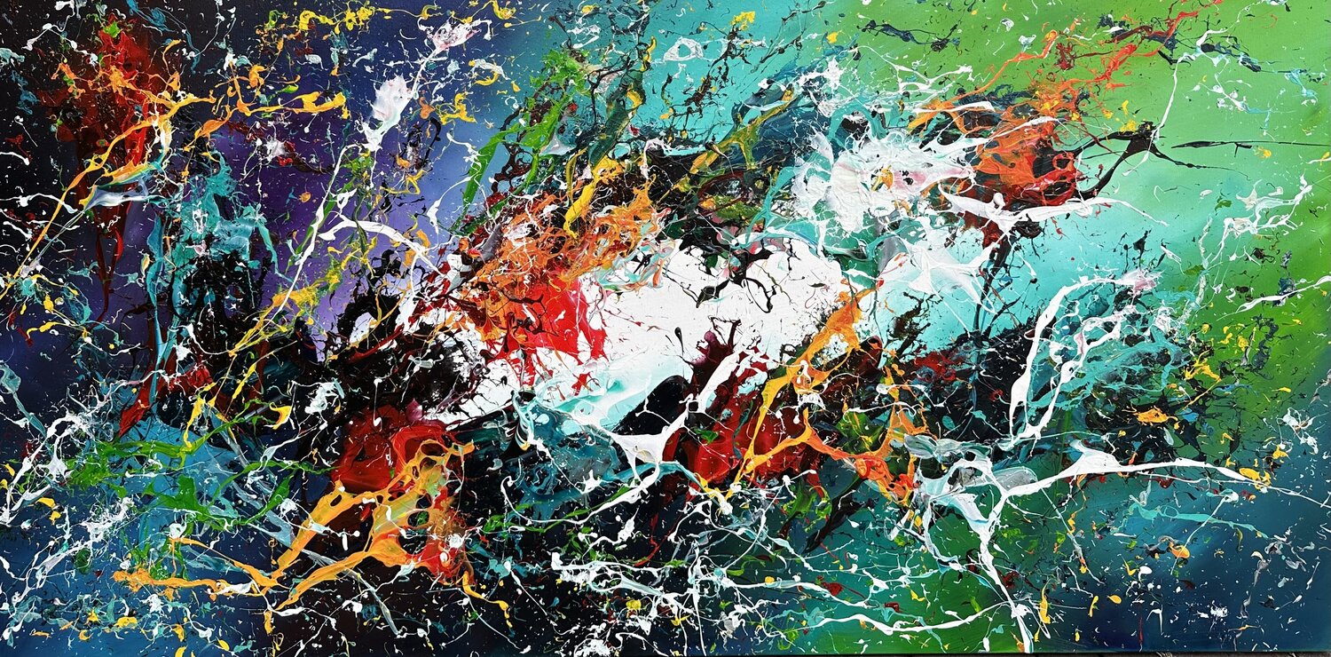Darkness into light Gena Original painting for sale