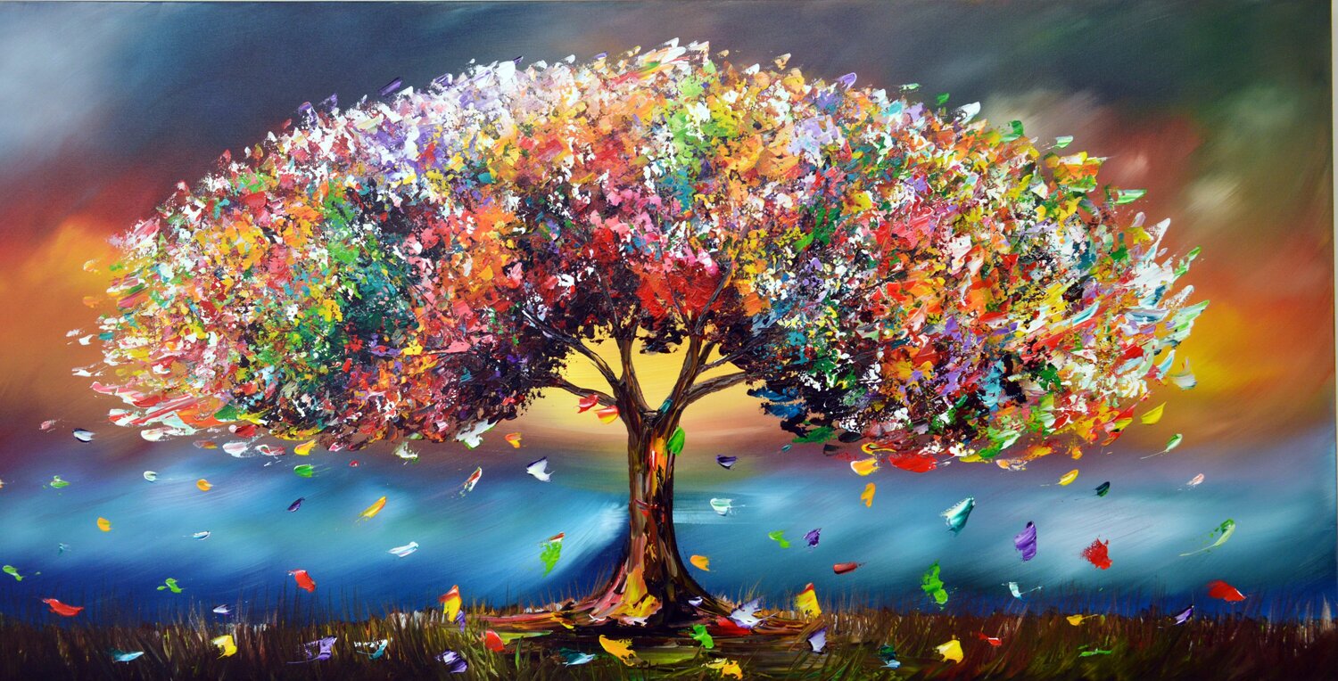 Colorful life Gena Original painting for sale