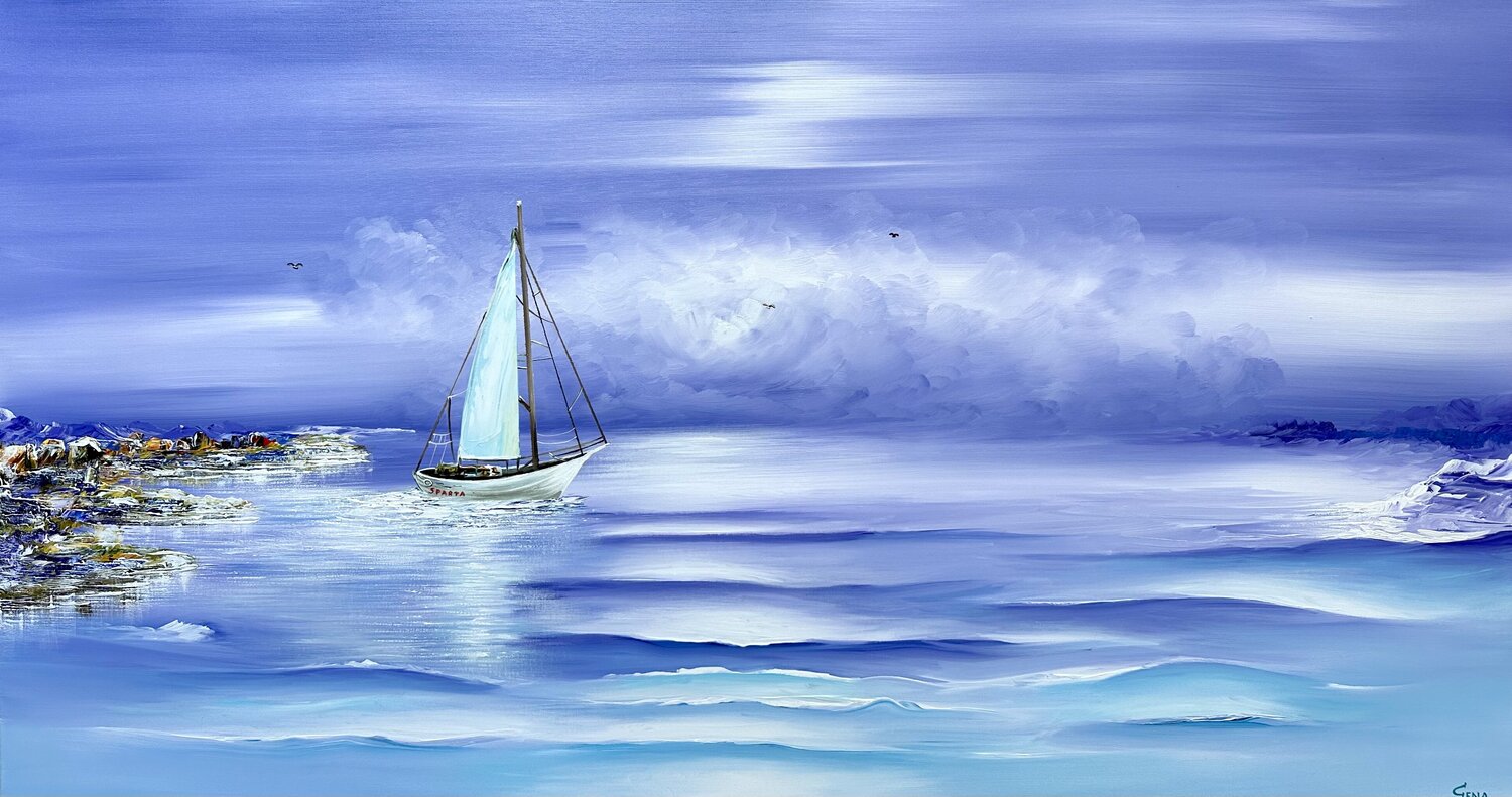 Sailing Gena Original painting for sale