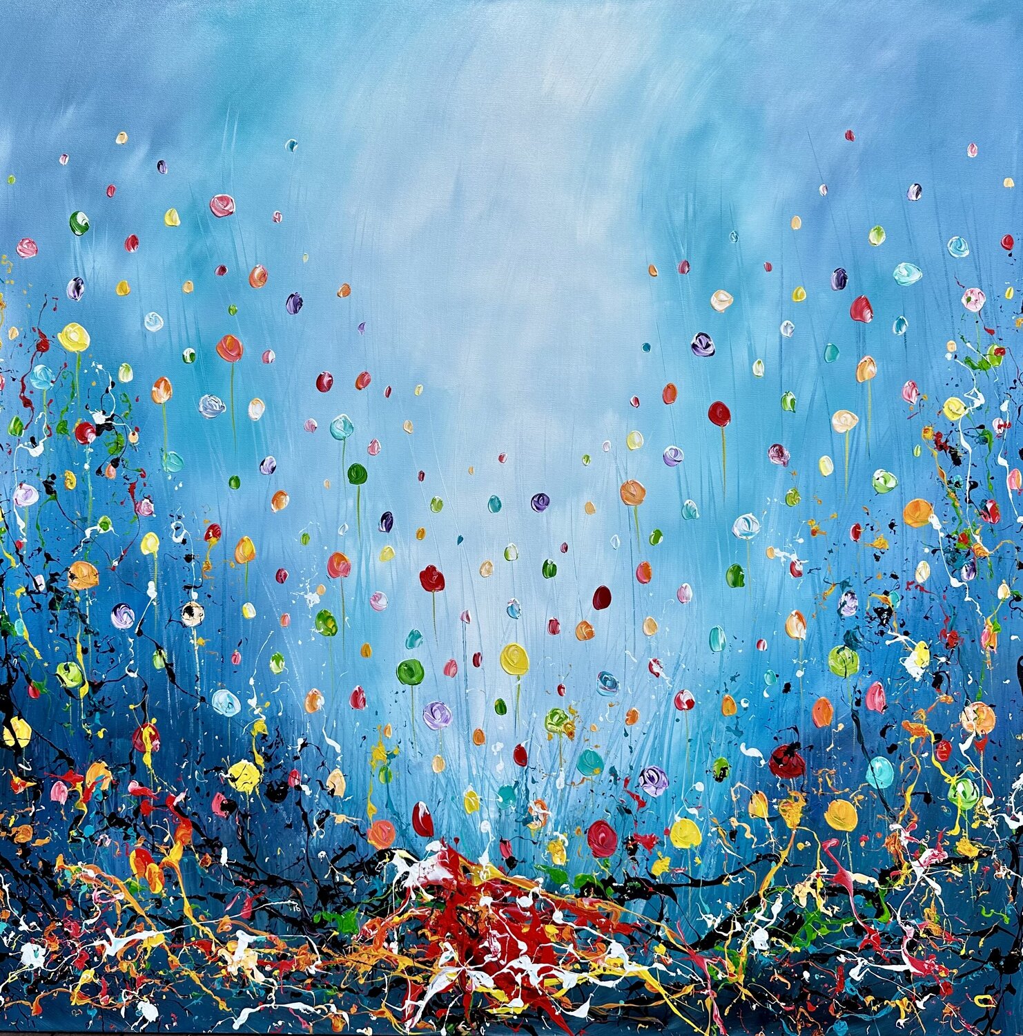 Flowers 3D. Gena Original painting for sale