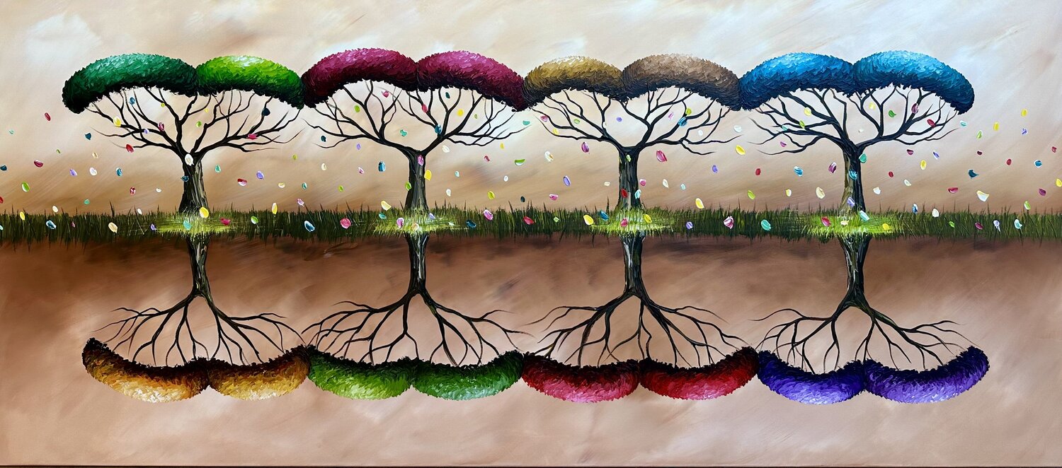 Seasons XXL Gena Original painting for sale