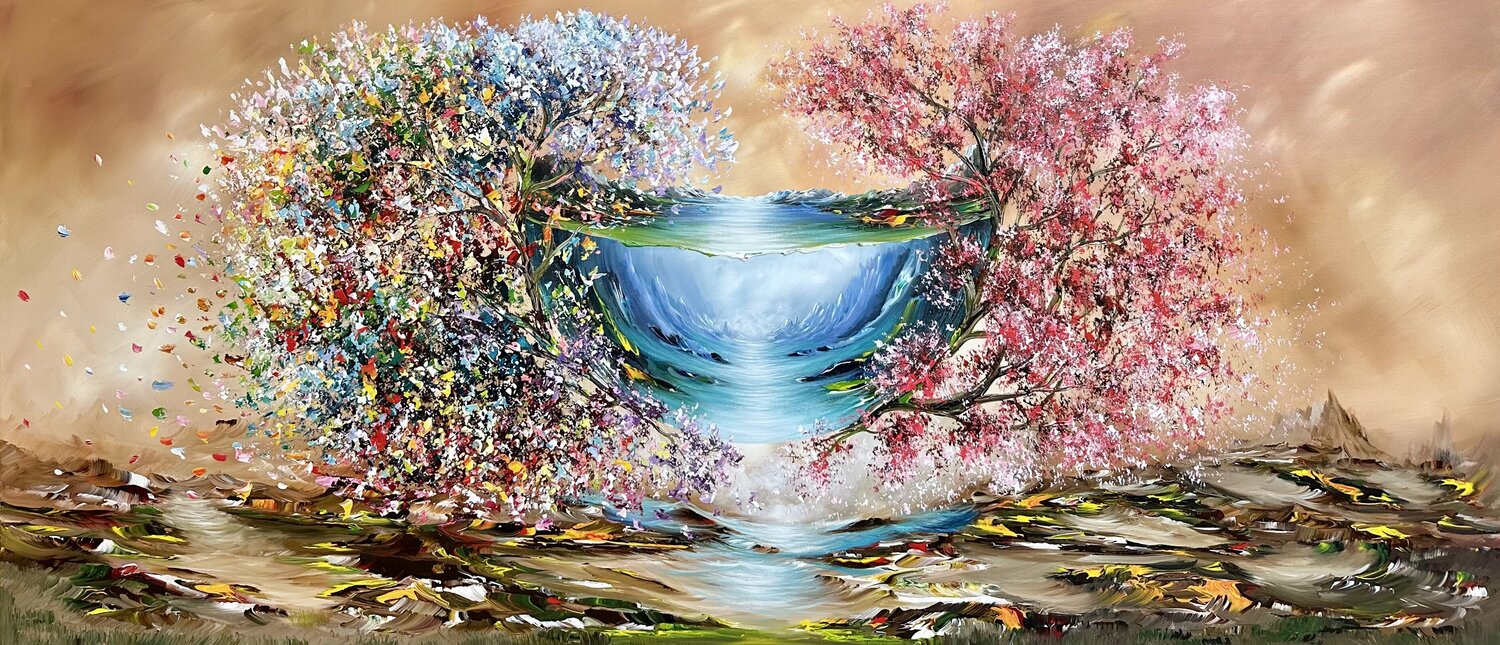 Parallel World XXL Gena Original painting for sale