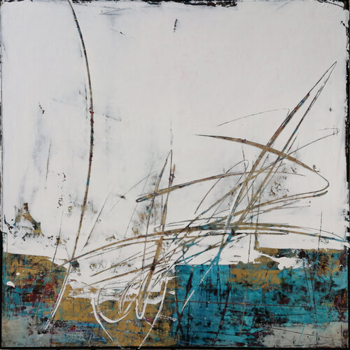 Color Wall in Azul by Maurizio Paccagnella, Painting for Sale on Select