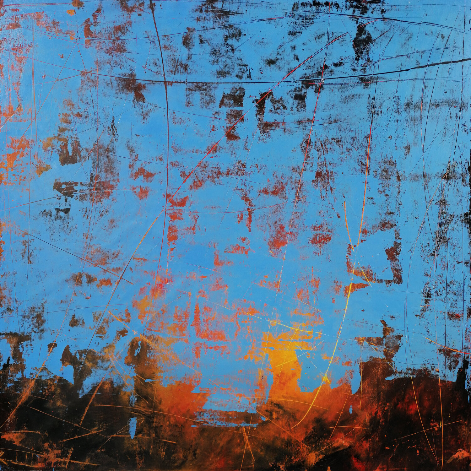 Il fuoco della notte Maurizio Paccagnella Original painting for sale