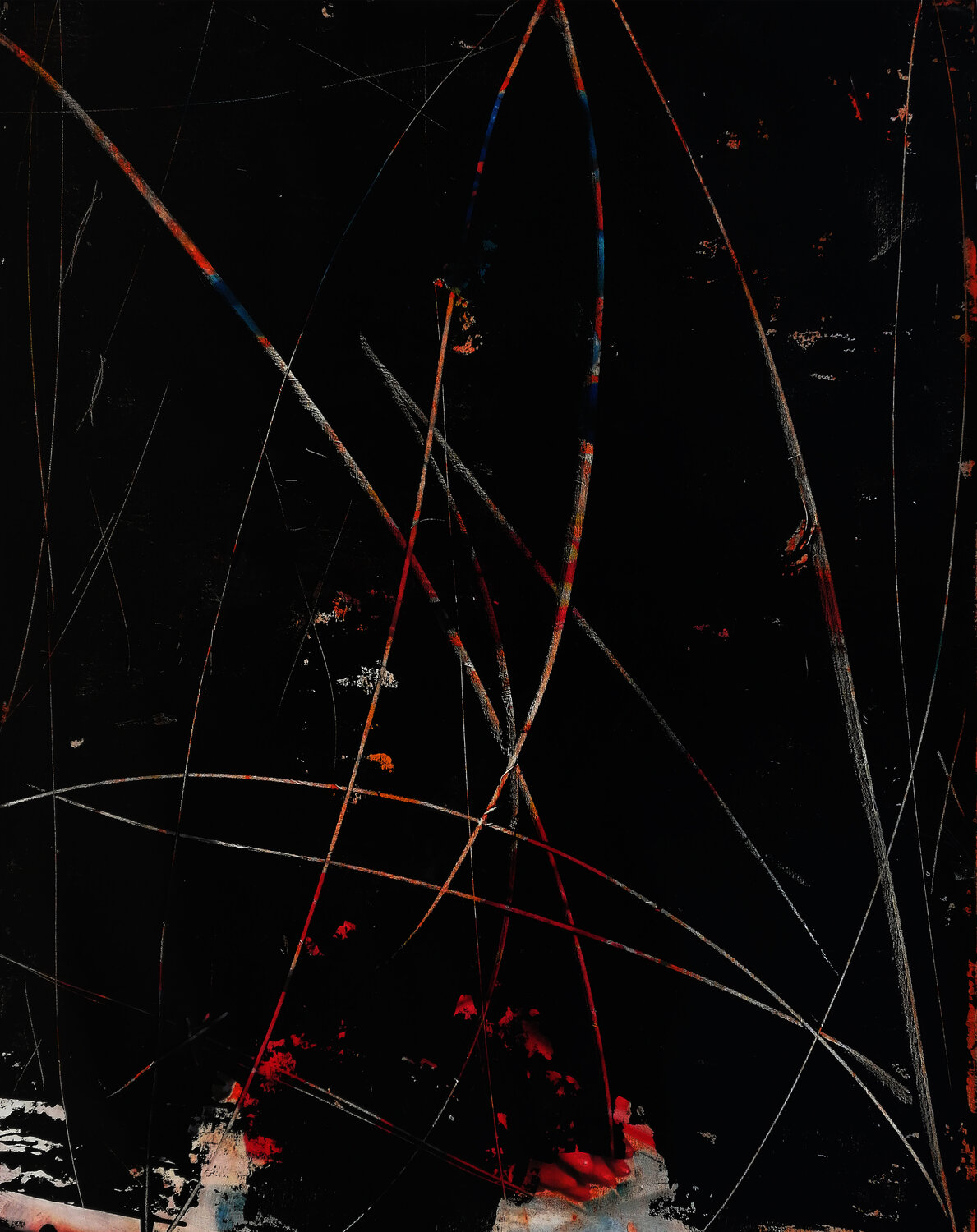 Black color Maurizio Paccagnella Original painting for sale