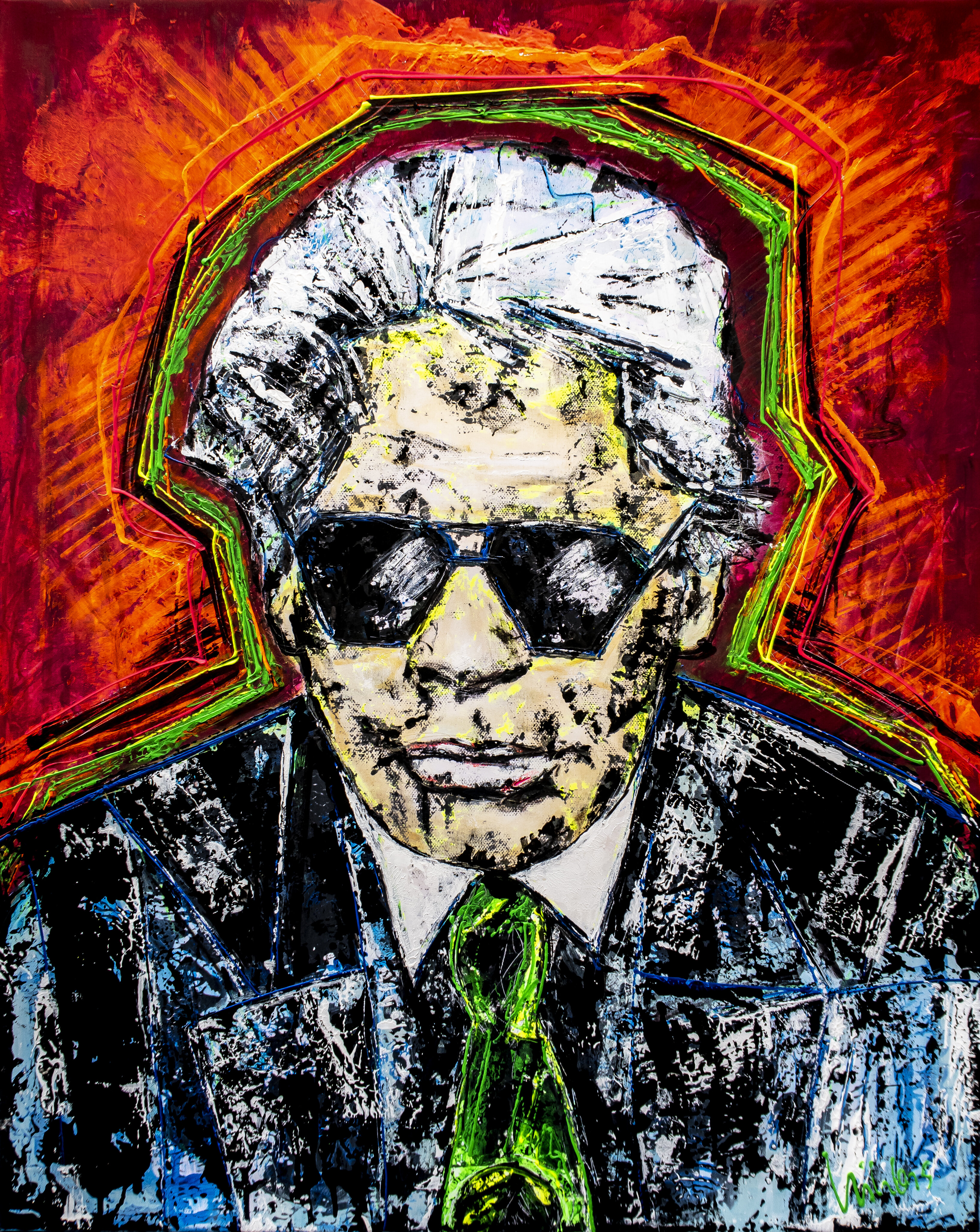 MODEPAPST #01 // Karl Lagerfeld Pop-Art-Portrait