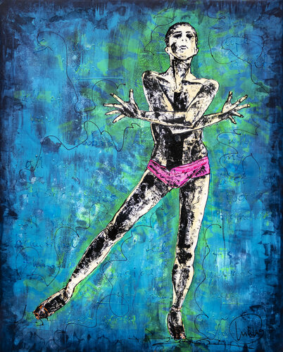 LÉGÈRETÉ INSPIRANTE POP-ART #11 // Tänzerin, Tanz, Dance, Dancer by Sarah Jil Niklas, Painting for Sale on Select