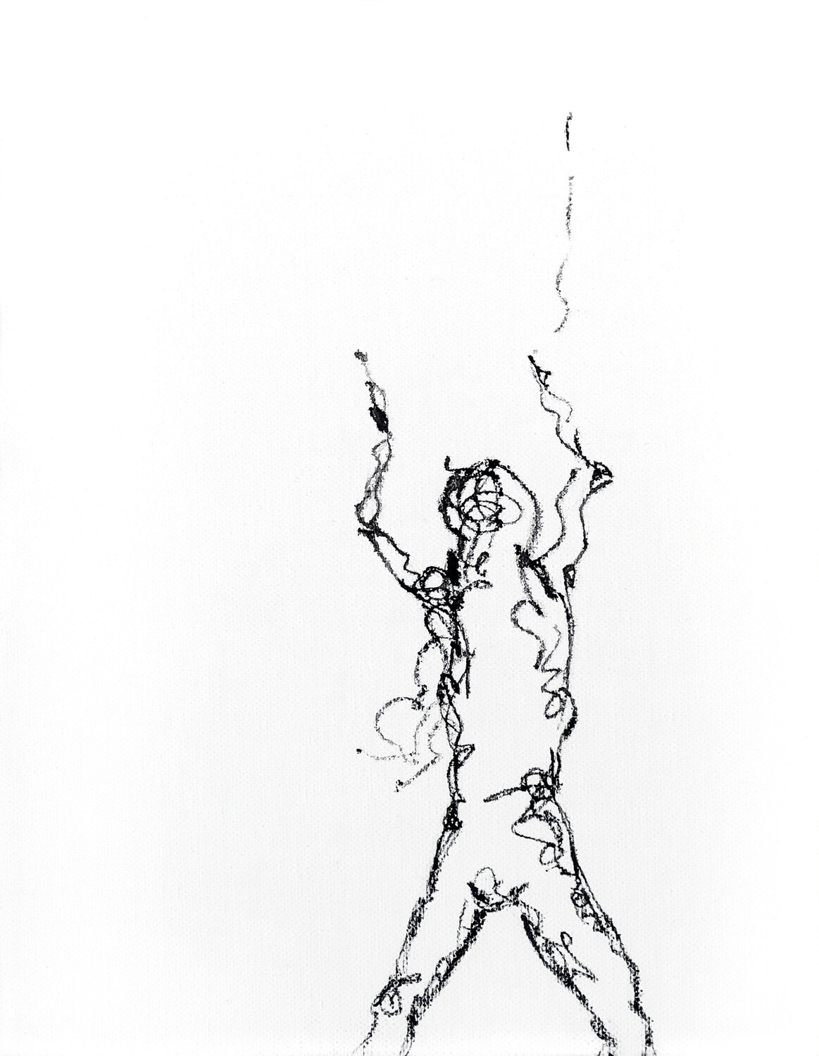 SARAH TANZT 07 // Sarah dances... (Dance, Tanz-Performance) Sarah Jil Niklas Original painting for sale