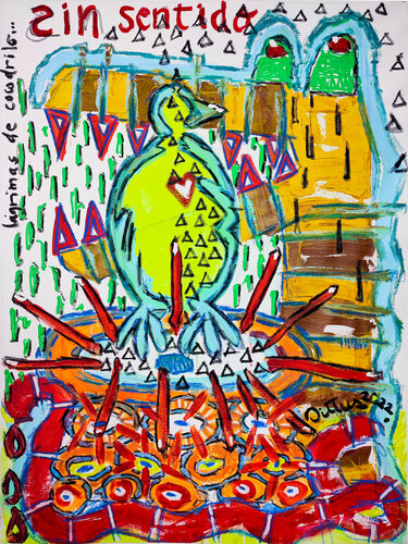 Crocodile tears by Christian Dittus, Painting for Sale on Select