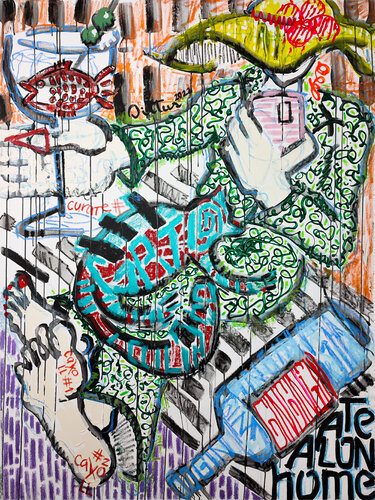 Alone at home (after 40`s) by Christian Dittus, Painting for Sale on Select